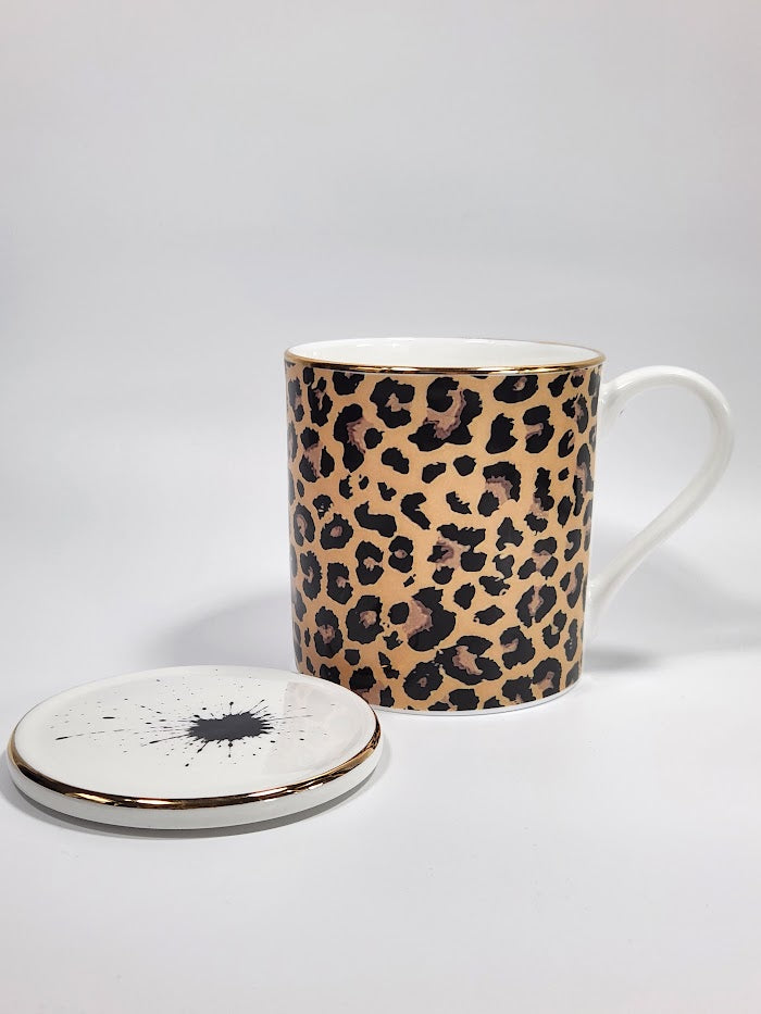 'Black Splattern' Coaster/Treat Tray