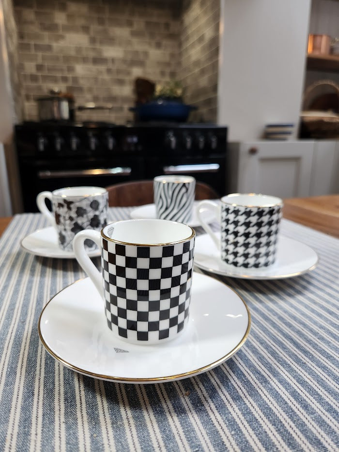 'The Finish Line' Espresso Cup & Saucer