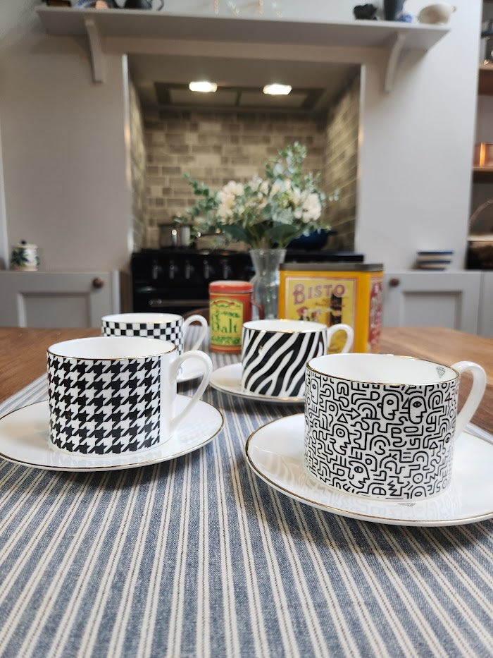 'Face Maze' Cup and Saucer