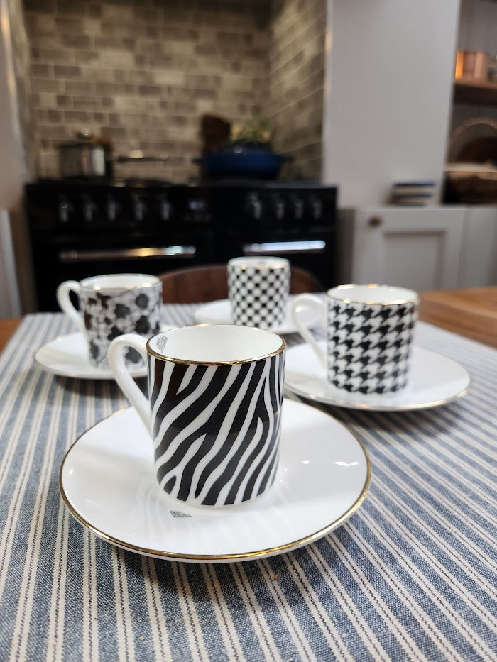 'Savanna Stripes' Espresso Cup & Saucer