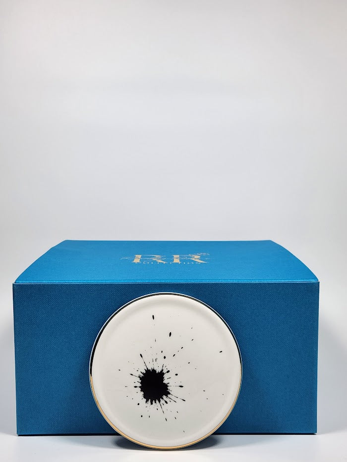 'Black Splattern' Coaster/Treat Tray