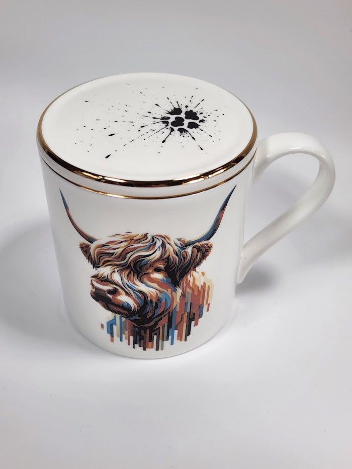 'Cow Print Splattern' Coaster/Treat Tray