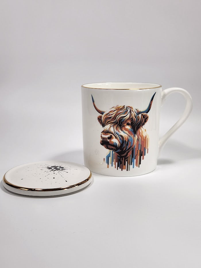 'Cow Print Splattern' Coaster/Treat Tray