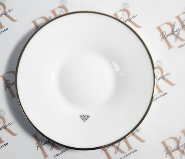 'Houndstooth Noir' Espresso Cup & Saucer