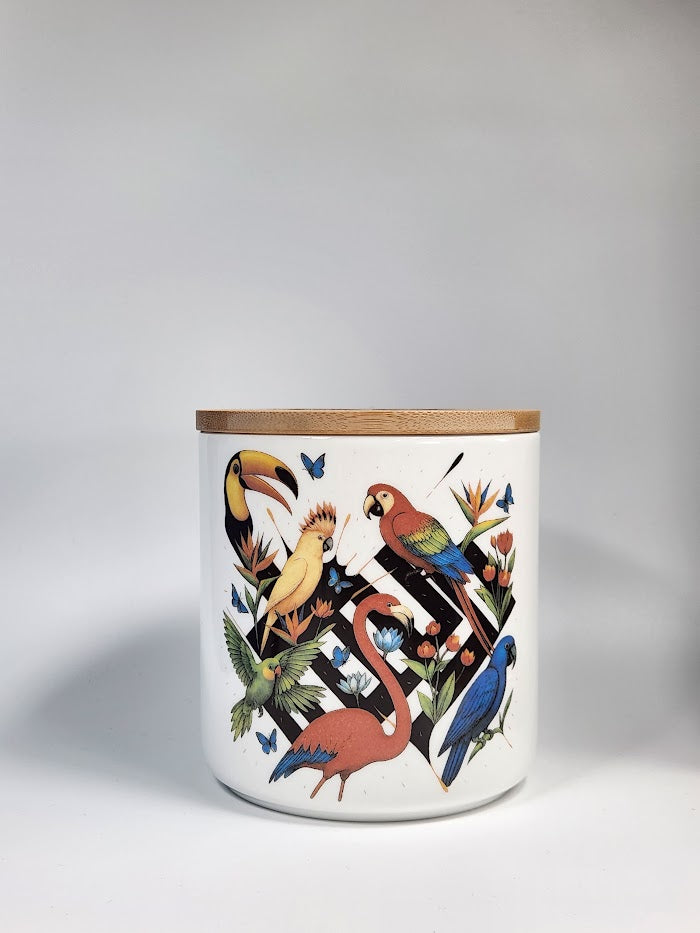 'Funky Jungle' Storage Jar