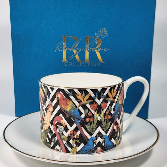 'Funky Jungle' Cup and Saucer