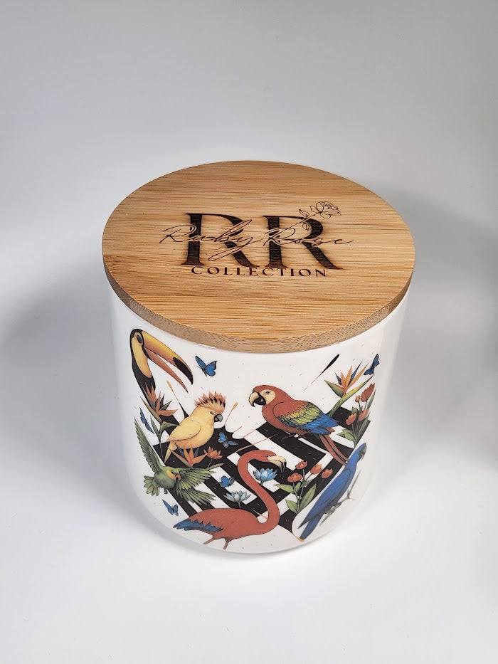 'Funky Jungle' Storage Jar