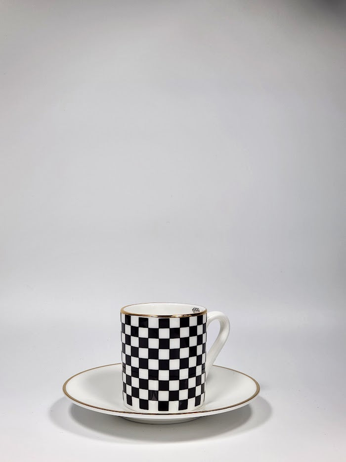'The Finish Line' Espresso Cup & Saucer