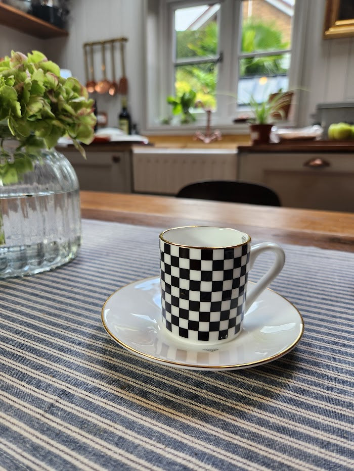 'The Finish Line' Espresso Cup & Saucer
