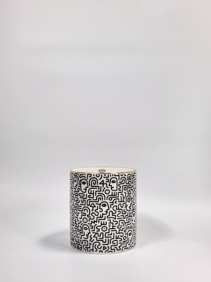 'Face Maze' Candle Pot
