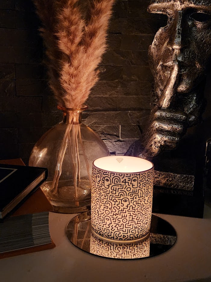 'Face Maze' Candle Pot