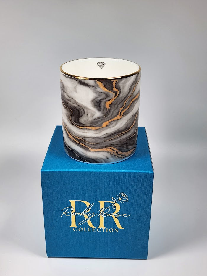 'Gilded Stone' Candle Pot
