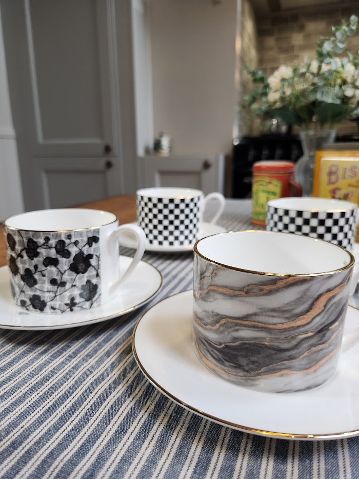 'Gilded Stone' Cup and Saucer