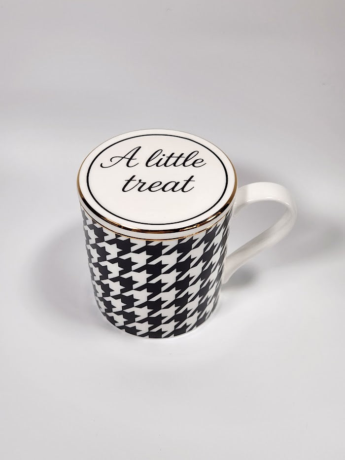 'Houndstooth Noir' Mug