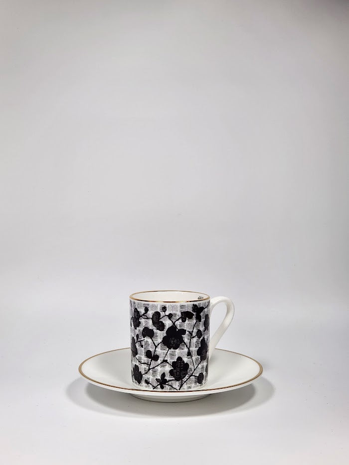'Lattice & Bloom' Espresso Cup & Saucer