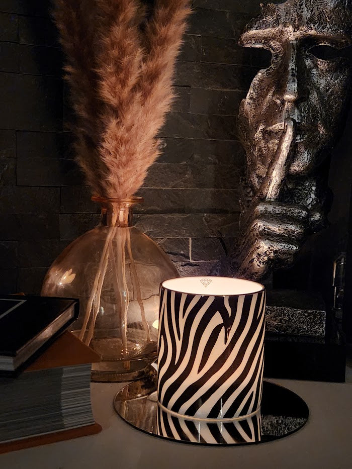 'Savanna Stripes' Candle Pot