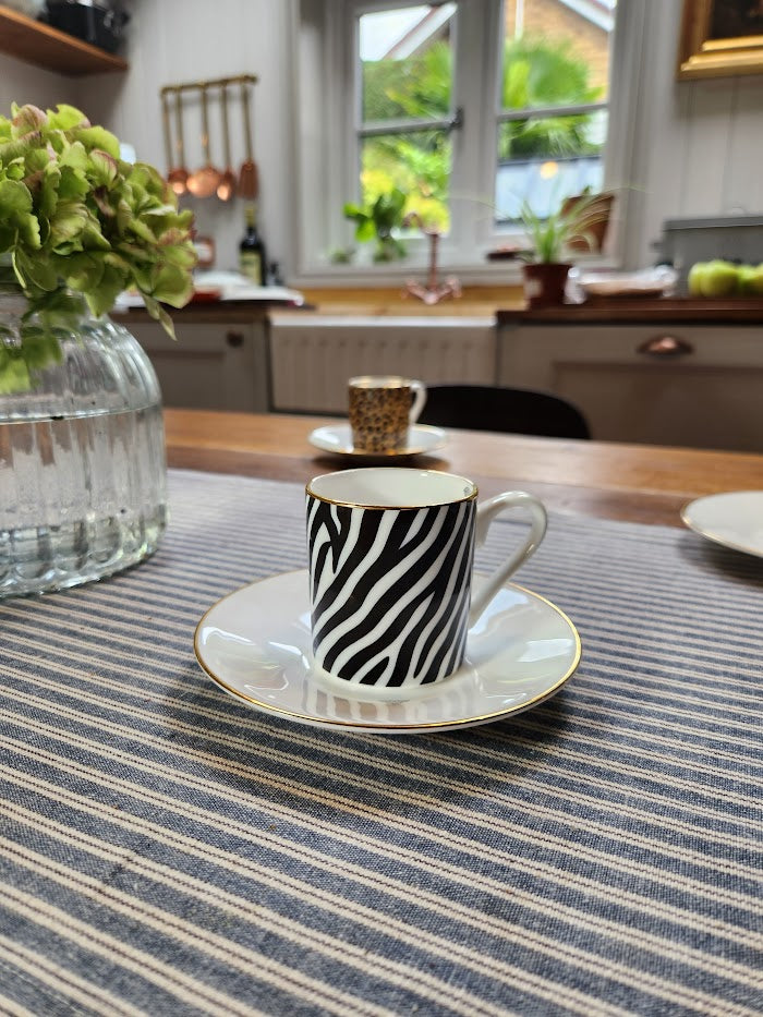 'Savanna Stripes' Espresso Cup & Saucer