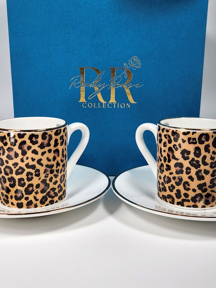 'Wild Thing' Espresso Cup & Saucer