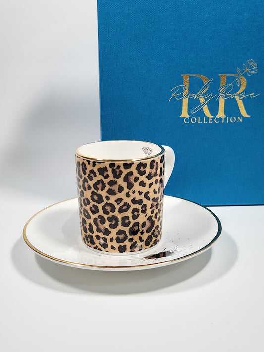'Wild Thing' Espresso Cup & Saucer