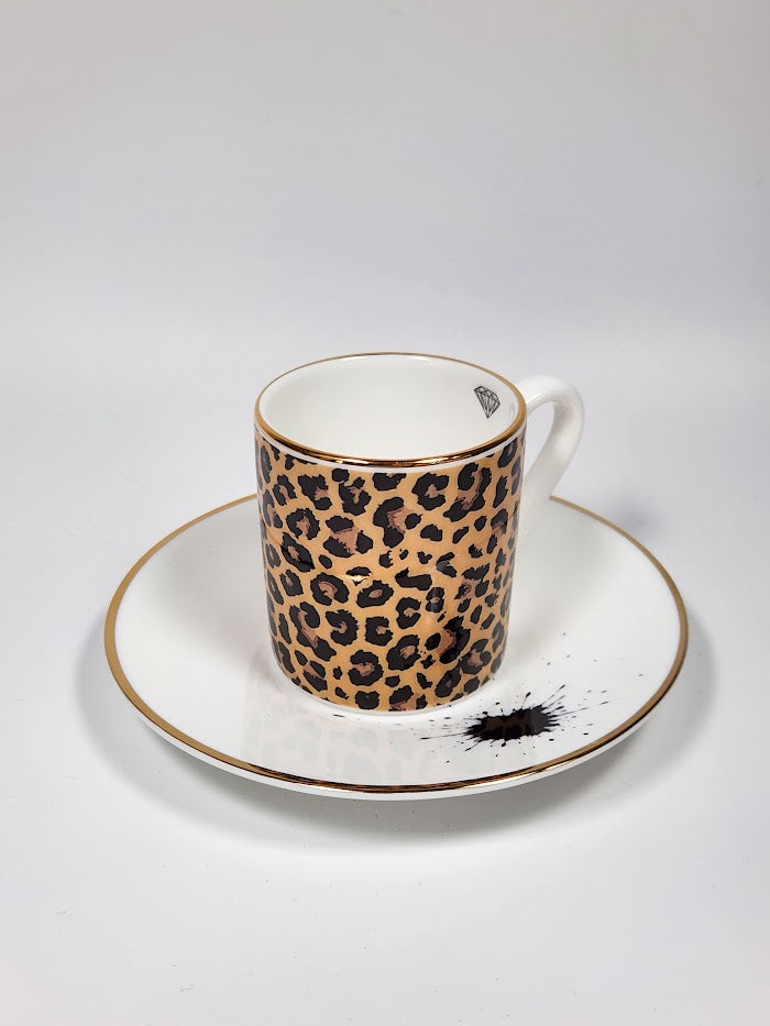 'Wild Thing' Espresso Cup & Saucer